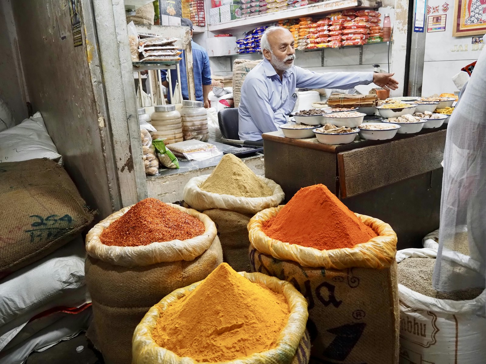 An origin market with fresh goods